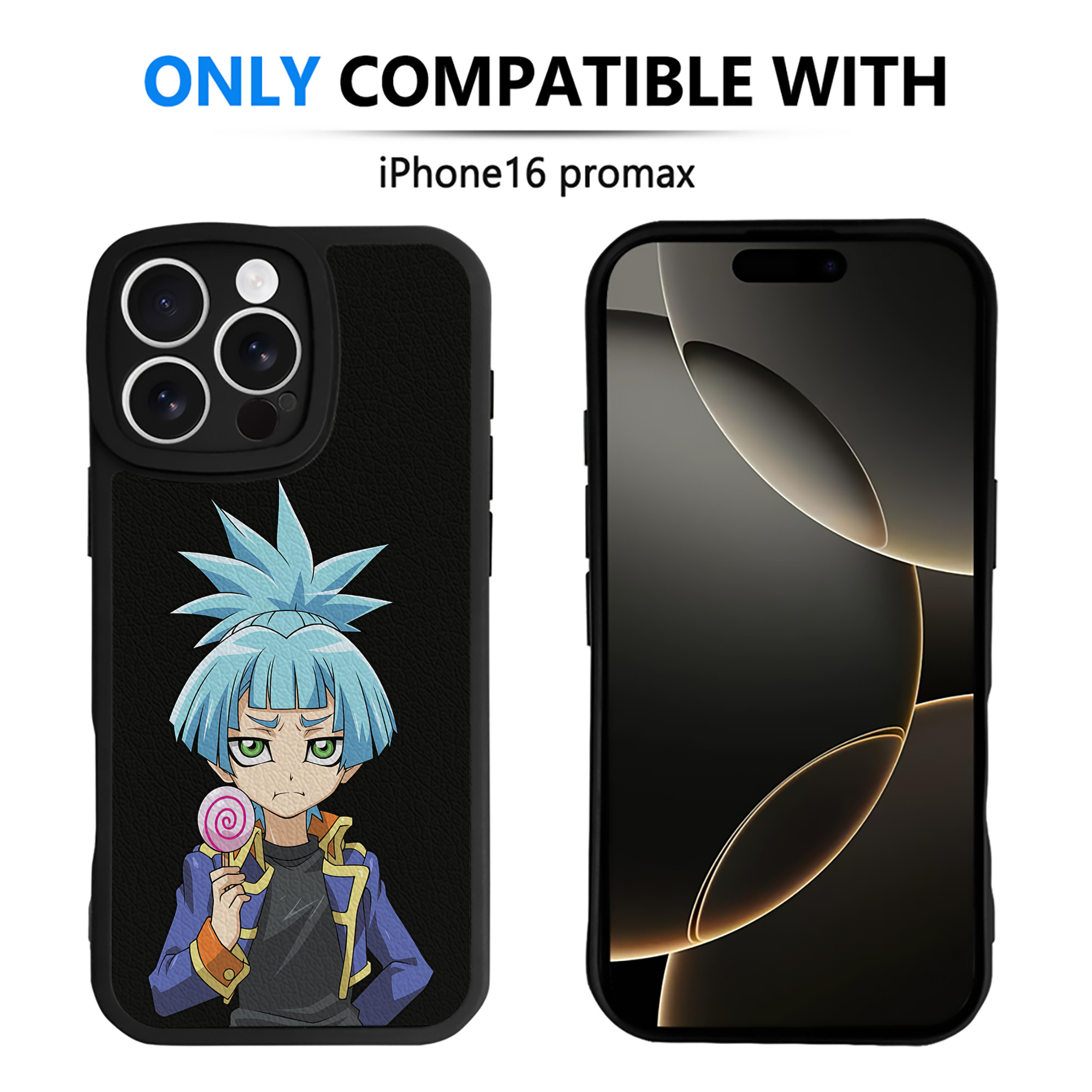 （画像用） 遊☆戯☆王 Yu-Gi-Oh! 【iPhone 16シリーズ対応】シリコンスマホケース（レザー調） 材質：シリコン
